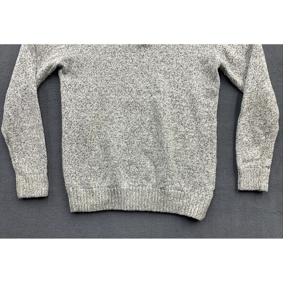 Chaps Ralph Lauren Quarter Zip Mock Turtleneck Knit Sweater Men’s Size S/P Gray - Picture 12 of 16